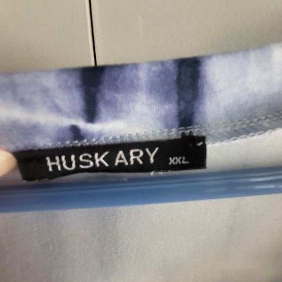 Blue & White Tie Dyed Maxi Dress - Picture 6 of 6